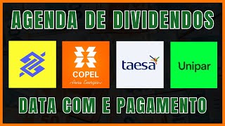 📅AGENDA DE DIVIDENDOS DA SEMANA DE 25 A 29 11 2024 [upl. by Nicodemus]