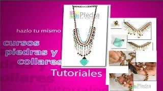 Collar babero engarzado tutorial paso a paso [upl. by Sandon551]