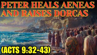 ✅ Peter Heals Aeneas and Raises Dorcas Acts 93243  Bible Stories [upl. by Palocz]