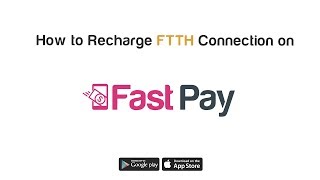 How to Recharge FTTH Connection On FastPay [upl. by Gypsy]