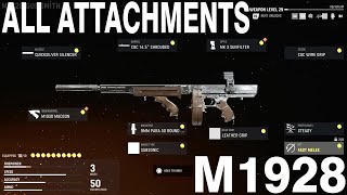 All M1928 attachments on the Vanguard BETA  Call of Duty Vanguard Beta PS5 [upl. by Robinet943]