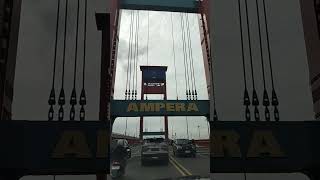 Driving on the Ampera Bridge in Palembang on Tuesday 5 November 2024 amperabridge palembang [upl. by Heppman279]