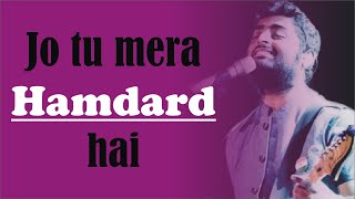 HAMDARD Lyrics  Ek Villain  Arijit Singh  voicenotes  viralvideo  romanticsongs [upl. by Eilrebma]