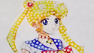 Sailor Moon Diamond Painting Art Sticker [upl. by Eihtak]