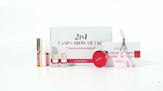 How to use ICONSIGN 2 IN 1 Lash amp Brow Lift Kit  Lash And Brow Lift Tutorials [upl. by Nalac]