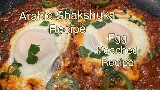 Shakshuka recipe how to make easy shakshuka egg poached recipe [upl. by Swanhildas]