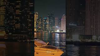 Experience the best dinner at Dhow Cruise Dubai Marina  Dubai Nightlife Paradise Travel Dubai 4K [upl. by Penhall159]