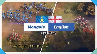 AoE4  Mongols vs English  Online Game 2 [upl. by Chuch]