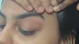 Eyebrow threadinghuge hair creat1712 sharesubscribe [upl. by Clari]