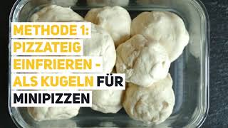 Tipps zum Eingefrieren von Pizzateig [upl. by Enined]