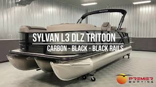 2022 Sylvan L3 DLZ Tritoon Carbon  Black  Black Rails [upl. by Cirtemed]