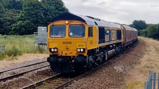 THE LAST ONE 6M61 0825 Doncaster Down Decoy GBRf to Ratcliffe Ps GBRf  Mexborough 28062024 [upl. by Eniamreg329]