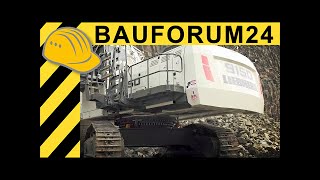 Liebherr R 9150 Bagger im Einsatz  Walkaround Action amp Interview  Steinexpo [upl. by Berkeley308]