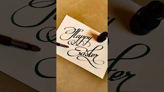 How to Write Happy Easter  Happy Easter Calligraphy  Lettering  Handwriting  Cursive Writing [upl. by Suiradel]