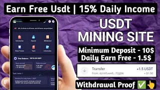 New USDT Mining Website  Free Usdt Mining Site  New TRX Mining Platform  New Usdt Grabbing Site 🔥 [upl. by Frohne]