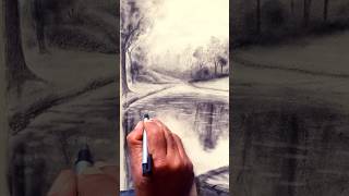 You won’t believe how easy this landscape shorts drawing landscape [upl. by Purington]