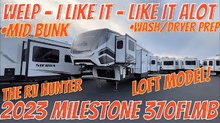 2023 Milestone 370FLMB  Front Living Mid Bunk  Loft Model RV [upl. by Anauqat]