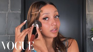 PinkPantheress’s BeyoncéInspired Thin Brows Beauty Routine  Beauty Secrets  Vogue [upl. by Guilbert912]