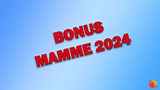 BONUS MAMME LAVORATRICI 2024 [upl. by Eenyaj]