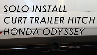 How to Honda Odyssey CURT Trailer Hitch Solo Installation [upl. by Shandee]