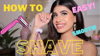 HOW TO SHAVE  Everything you NEED to know  Malvika Sitlani Aryan [upl. by Ellenwahs890]