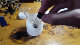 Freezing mercury metal with dry ice [upl. by Cordelia]