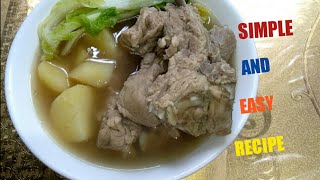 HOW TO COOK NILAGANG BUTOBUTO NG BABOY [upl. by Lledal]