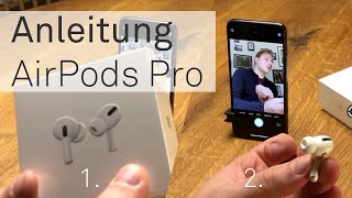 Erste Schritte mit den AirPods Pro  Anleitung [upl. by Neelyar251]