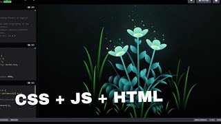 Blooming Flowers Animation  Visual Studio Code 2022  HTML CSS amp JS [upl. by Ylla]