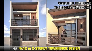 4x12m 48sqm Converted Rowhouse to 2Storey Townhouse Unit [upl. by Emilie]