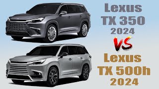 2024 Lexus TX 350 vs 2024 Lexus TX 500h F Sport Performance  Similarities And Differences [upl. by Eneleahcim292]