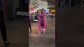 Mrunal Thakur spotted at airport mrunalthakur [upl. by Ellennahs]