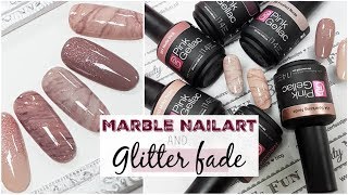 Marble nailart amp glitterfade met Pink Gellac ♥ Beautynailsfunnl [upl. by Viens]