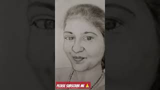 Charcoal and graphide draw free hand Sketching video drawing art realismface sketch humanfa [upl. by Annav]