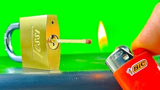 How To Open A Lock With Matches [upl. by Eliezer]