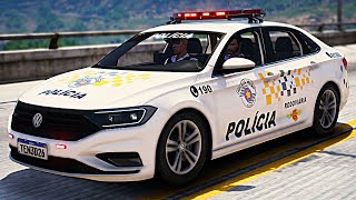 Tático Ostensivo Rodoviário TOR  JETTA 2022  GTA V PMESP  GTA 5 POLICIAL LSPDFR [upl. by Ernest]