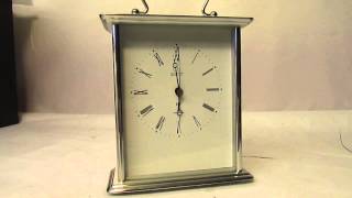 ACCTIM CARRIAGE CLOCK MIDDLETON MANTEL SILVER RADIO CONTROLLED MSF SIGNAL 77077 [upl. by Ennaylime678]