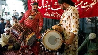 nasir sain apnay sons kay sath dhol bajatay haway dhamal hazrat sakhi Shah jamal [upl. by Nortyad]