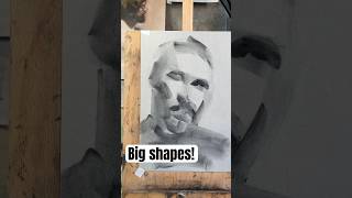 Mastering charcoal portrait tools Tips amp tricks shorts [upl. by Nywled906]