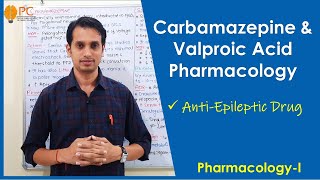 Carbamazepine and Valproic Acid Pharmacology  Antiepileptic Drugs Pharmacology Part 3 [upl. by Allwein167]