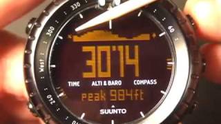 Suunto Core Review New Band and Log Function [upl. by Elleinwad2]