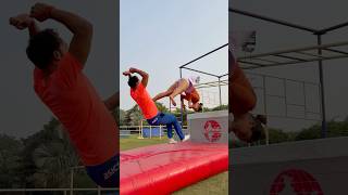 Amazing shorts ytshorts gymnast parkour couplegoals viralvideo [upl. by Roley167]