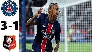 Paris SaintGermain PSG vs Stade Rennais FC 31 Match Highlights  Ligue 1 202425 [upl. by Leontina]