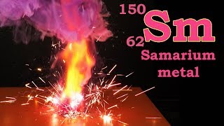 Sm Samarium element chemical reactions [upl. by Intisar]