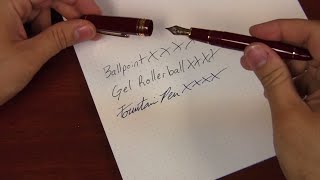 How a Fountain Pen Works Fountain Pen 101 [upl. by Aisek932]