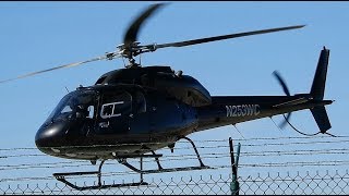 AS355 Pilot Waves on Departure StartUp amp Takeoff Helicopter N253WC [upl. by Rem903]