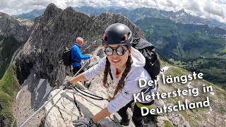 Hindelanger Klettersteig in Oberstdorf Luftige Gratkraxelei in den Allgäuer Alpen [upl. by Mulry622]