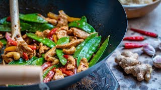 How To Make Chicken And Vegetables Stir Fry In A Wok  Easy Chicken Stir Fry Recipe  Blondelish [upl. by Kurtzman980]