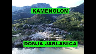 Pogled iz zrakaKamenolom Donja Jablanica Nekoliko potoka se spojilo u kamenolomu  4K dron [upl. by Nevin384]