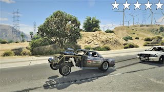 GTA 5  WORST HANDLING CAR POLICE CHASE PEYOTE GASSER [upl. by Fritts]